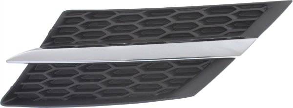 Radiator Grille for Toyota RAV4 2013-2015, Textured Black with Chrome Molding, Left (Driver), Excluding EV Model, for Japan/North America Built Vehicle, Replacement