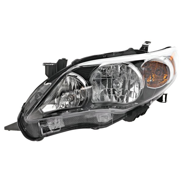 Headlight Assembly for Toyota Corolla 2011-2013, Left (Driver) Side, Halogen, S/XRS Models, North America Built Vehicle, Replacement