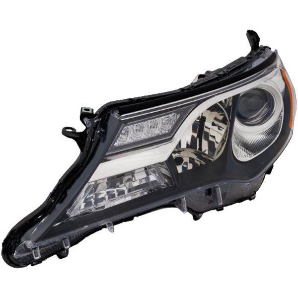 Headlight Lens and Housing for Toyota RAV4 2013-2015, Left (Driver), Halogen, Excluding EV Model, Japan Built Vehicle, Replacement