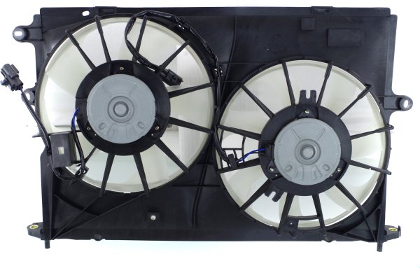 Radiator Fan Assembly for Toyota Corolla 2009-2012, Dual Fan, 2.4L Engine, Replacement