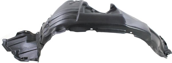 Front Fender Liner for Toyota Highlander 2011-2013 Left (Driver), Plastic, Vacuum Form, without Towing Package, (Excluding Hybrid Models), Replacement