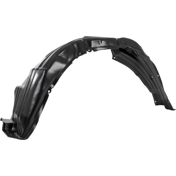 Front Fender Liner for Toyota Sienna 2011-2014, Left (Driver), Plastic, Vacuum Form, with Extension Sheet, Excludes SE Model, Replacement