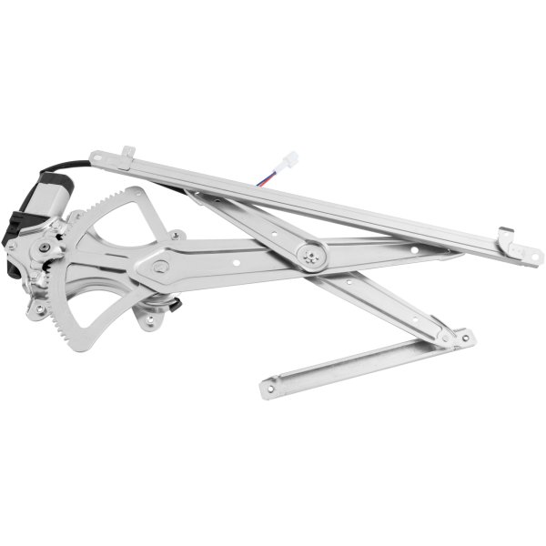 Power Front Window Regulator with Motor for Toyota Sequoia 2001-2007, Tundra (Crew Cab) 2004-2006, Left (Driver), 2 Pins, Replacement