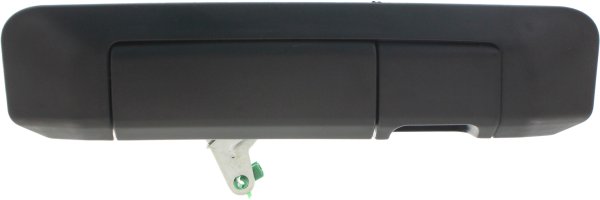 Tailgate Handle for Toyota Tacoma 2009-2015, Outside, Textured Black, with Camera Hole, without Keyhole, Cam and Cable, Replacement