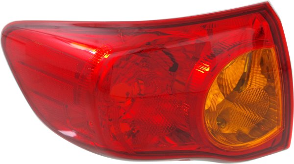 Tail Light for 2009-2010 Toyota Corolla, Left (Driver), Lens and Housing, For Japan Built Vehicle, Replacement