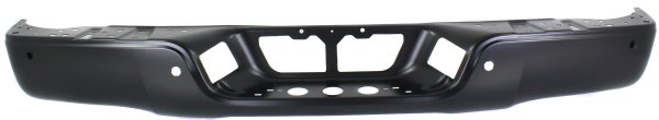 Step Bumper Face Bar for 2007-2013 Toyota Tundra, Without Pad, With Pad Provision, Without Mounting Bracket, Black, With Parking Assist Sensor Holes, With Rock Warrior Package, Fleetside, Replacement