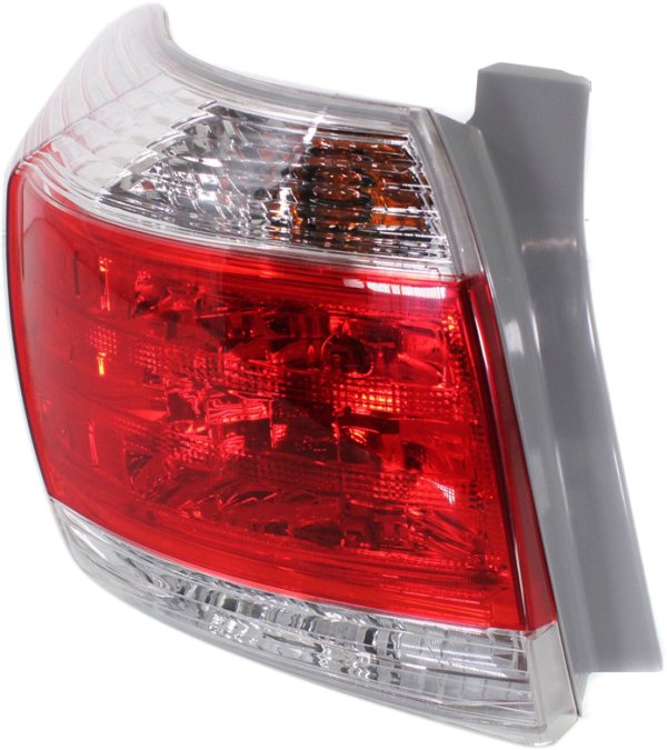 Tail Light Assembly for Toyota Highlander 2011-2013, Left (Driver), Excludes Hybrid Models, USA Built Vehicle, Replacement