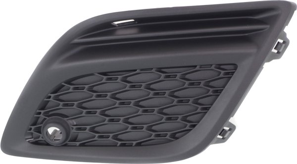 Fog Light Cover for Volvo XC60 2011-2013, Left (Driver) Opening Cover, Textured, with Sensor Hole, Replacement