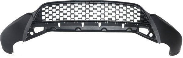 Front Lower Valance Spoiler for Volkswagen Tiguan 2012-2017 and Tiguan Limited 2017-2018, Textured, Without Parking Aid Sensor Holes, Replacement