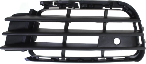 Front Bumper Grille for Volkswagen Touareg 2011-2014, Left (Driver), Outer, Textured Black, Replacement