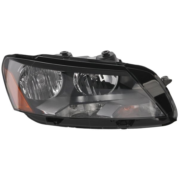 Headlight Assembly for Volkswagen Passat 2012-2015, Right (Passenger), Halogen, From 3-21-11, Replacement
