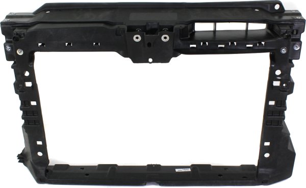 Radiator Support for Volkswagen Jetta 2011-2018, Plastic with Steel, Excludes Hybrid Model, Sedan, Replacement