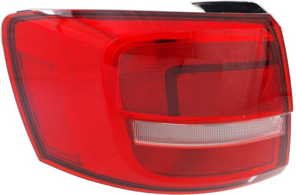 Tail Light for Volkswagen Jetta 2015, Left (Driver) Side, Outer Assembly, Halogen, Hybrid Model, To June 28, 2015, Replacement