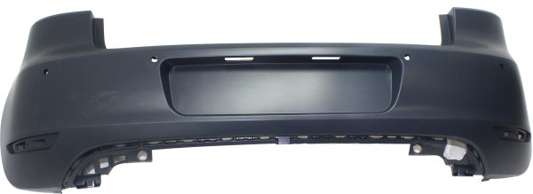 Rear Bumper Cover for Volkswagen Golf Hatchback 2010-2014, with Parking Assist Sensor Holes, Replacement