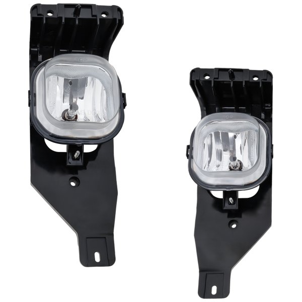 Fog Light Assembly for Ford F-Series Super Duty (2005-2007), Halogen, Clear Lens, Right (Passenger) and Left (Driver) Side, Replacement