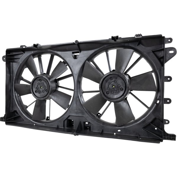 Radiator Fan Assembly for Ford F-150 (2017-2022), Expedition (2018-2021), Dual Fan with Tow Package, Replacement