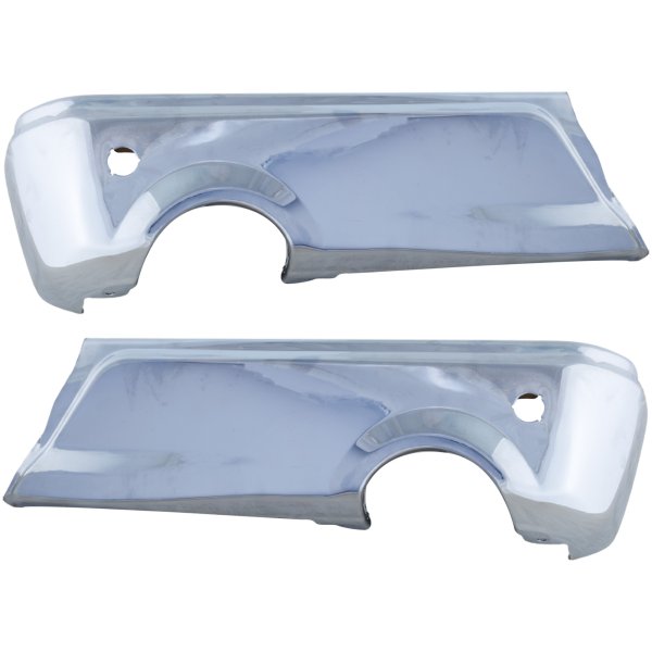 Step Bumper Face Bar for Ford F-150 Limited Model (2019-2020), Chrome, without Pad but with Pad Provision, without Mounting Bracket, Replacement
