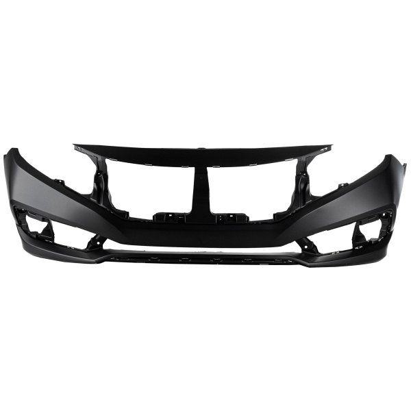 Front Bumper Cover for Honda Civic 2019-2021, DX/Deluxe, EX/EXtreme, EX-L/EXtreme Luxury, LX/Luxury, Sport, Touring Models, Coupe, Sedan (North America Built Vehicle), Primed (Ready to Paint), Replacement