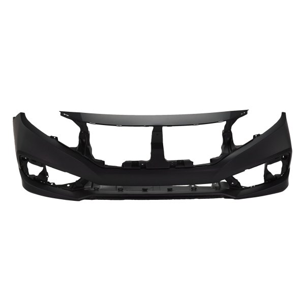 Front Bumper Cover for Honda Civic 2019-2020, Primed (Ready to Paint), 1.5L Engine, Japan Built, Sedan, Excludes Si Model, Replacement