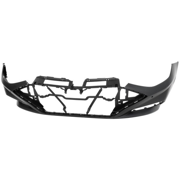 Front Bumper Cover for Hyundai Sonata 2020-2022, Upper, Primed (Ready to Paint), Excludes Hybrid Models, with 4 Sensor Holes, Replacement