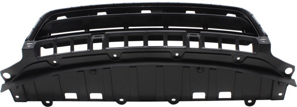 Front Bumper Grille Spoiler Assembly for Honda Civic 2009-2011, Textured Black, Sedan, Canada/USA Built, Excludes Hybrid Model, Replacement