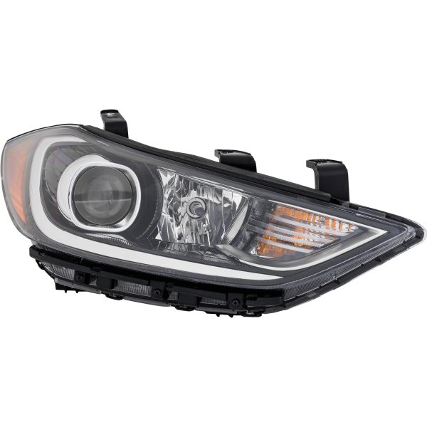 Headlight Assembly w/ HID/Xenon w/ HID Kit for Hyundai Elantra 2017-2018, 2.0L Engine, Right (Passenger), USA Built Vehicle, Replacement