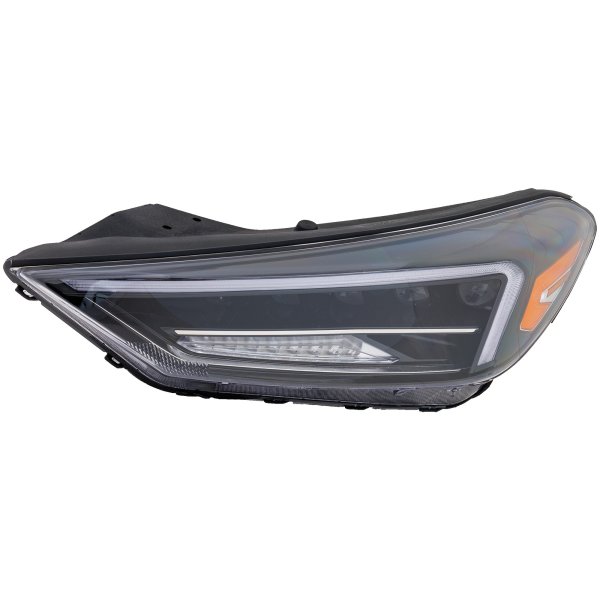 Headlight Assembly for Hyundai Tucson 2019-2021, Left (Driver), LED with LED Accent Light, Replacement