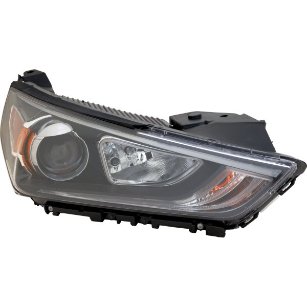 Headlight Assembly for Hyundai IONIQ 2020-2022, Right (Passenger), Halogen, Compatible with Hybrid and Plug-In Hybrid Models, Replacement