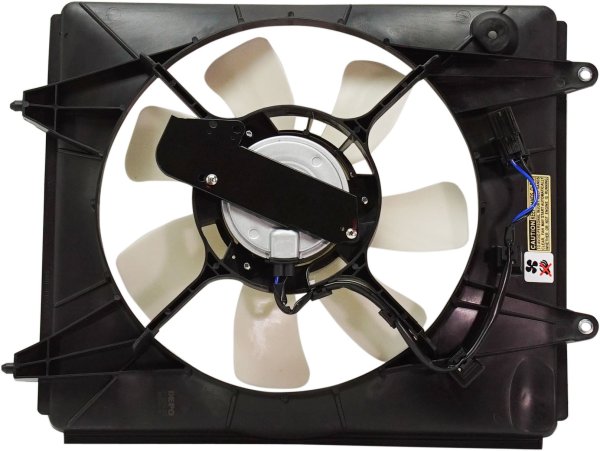 A/C Condenser Fan Assembly for Honda CR-V 2015-2016 Right (Passenger), 2.4L Engine, Replacement