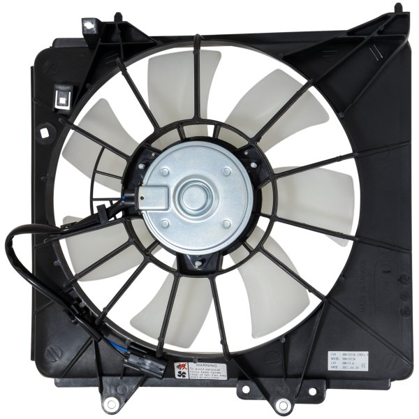Radiator Fan Assembly for Honda FIT 2009-2014, FIT EV 2013-2014, Left (Driver) Side, Compatible with Automatic Transmission, Replacement
