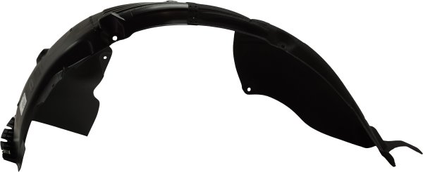 Front Fender Liner for Hyundai Sonata 2018-2019, Left (Driver), Polypropylene+Polyethylene, Injection Form, Excludes Hybrid Model, with Chrome, Replacement