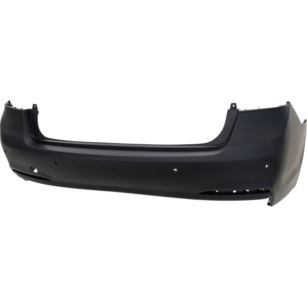 Rear Bumper Cover for Hyundai Genesis 2015-2016/G80 2017-2020, Primed (Ready to Paint), with Rear Object Sensor Holes, Replacement