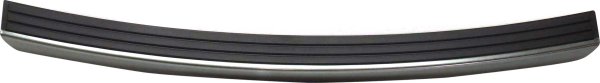 Rear Bumper Step Pad for 2016-2017 Jeep Compass/Patriot, Premium Type without Black Spear, with Chrome Trim, Gray, Replacement