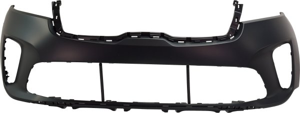 Front Bumper Cover for Kia Sorento 2019-2020, Primed (Ready to Paint), Without Parking Aid Sensor Holes, for EX/EX Premium/Limited/LX/Standard Models, Replacement