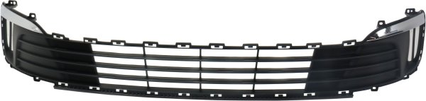 Front Bumper Grille for Kia Rio Sedan 2016-2017, without Fog Light Holes, Replacement