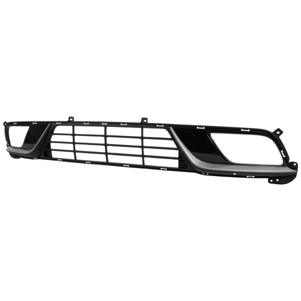 Front Bumper Grille Assembly for Kia Niro 2017-2019, with Fog Light Holes, without Intelligent Cruise Control, Replacement