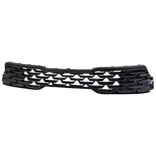 Upper Grille for Kia K5 2021-2024, EX/LX/LXS Models, Primed (Ready to Paint) Dark Gray Shell and Insert, with Grille Extension, Replacement