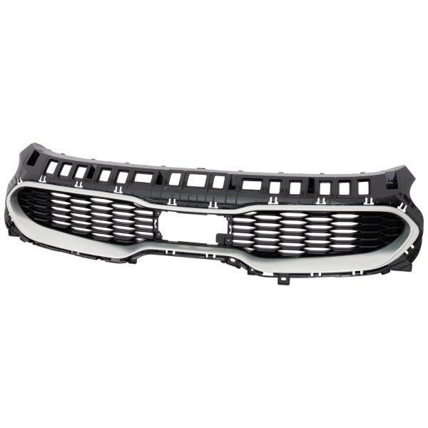 STINGER Radiator Grille for 2018-2021 Kia, Chrome Shell with Black Insert, Compatible with Intelligent Cruise Control, Fits Base & Premium Models, Replacement
