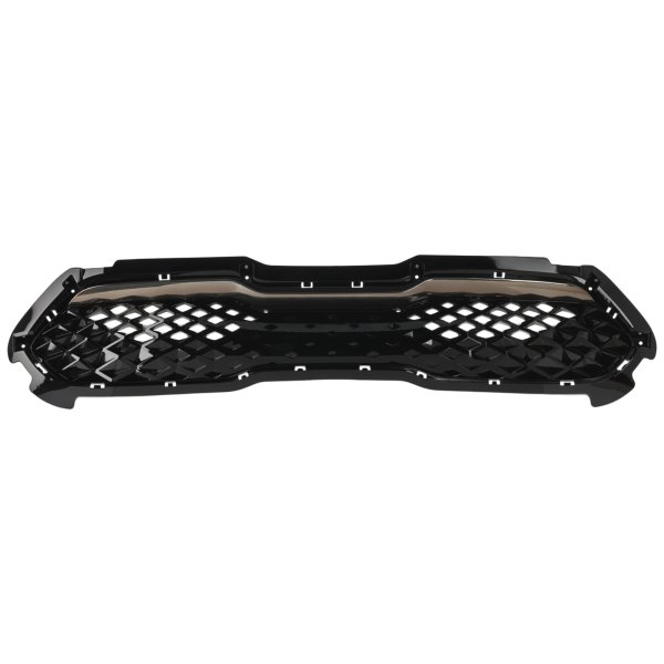 Radiator Grille for Kia NIRO 2020-2022, Painted Black Shell and Insert with Smoke Black Molding, Replacement