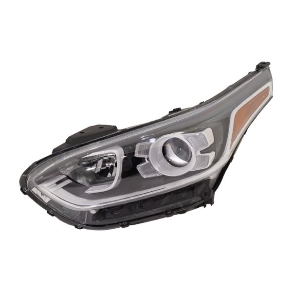 Headlight Assembly for Kia Forte 2019-2021, Left (Driver), Halogen, for EX/GT-Line/S Model, Sedan, Replacement