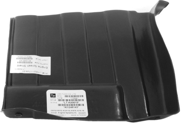 Engine Splash Shield for Kia Forte/Forte5 2015-2018, Forte Koup 2015-2016, Under Cover, Left (Driver), Replacement