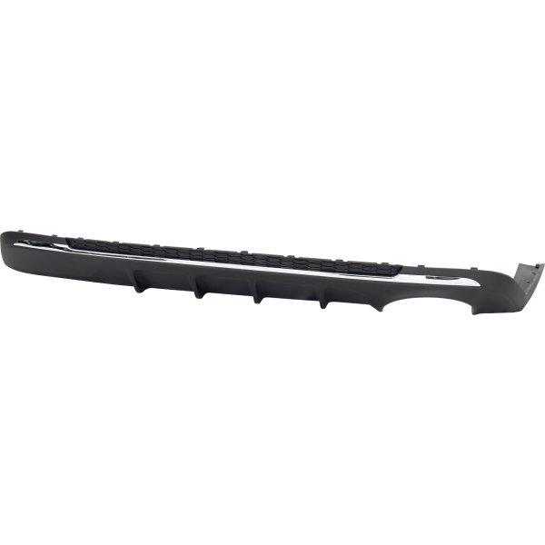 Rear Lower Valance for Kia Optima 2019-2020, Textured Gray, with Single Exhaust Hole, Excludes Hybrid Models, Replacement