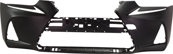 Front Bumper Cover for Lexus IS300/IS350 (2018-2020), Primed (Ready to Paint), w/o F Sport Package, with Park Distance Sensor Holes & Headlight Washer Holes, Replacement