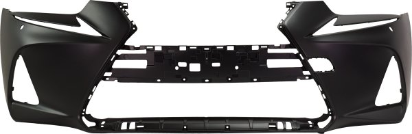 Front Bumper Cover for Lexus IS300/IS350 (2018-2020), Primed (Ready to Paint), without F Sport Package and Park Distance Sensor Holes, with Headlight Washer Holes, Replacement