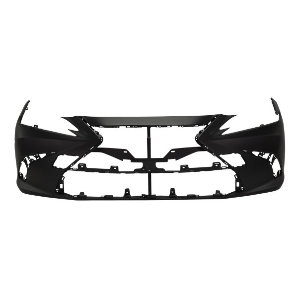 Front Bumper Cover for Lexus ES250 2019-2021, ES300H, ES350 2019-2021, Primed (Ready to Paint), w/o F Sport Package, w/o Park Distance Control Sensor Holes, Japan Built Vehicle, Replacement