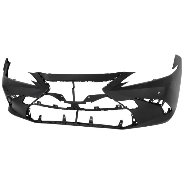 Front Bumper Cover for Lexus ES250 2021, ES300H, ES350 2019-2021, Primed (Ready to Paint), Without F Sport Package, with Park Distance Control Sensor Holes, Japan Built Vehicle, Replacement
