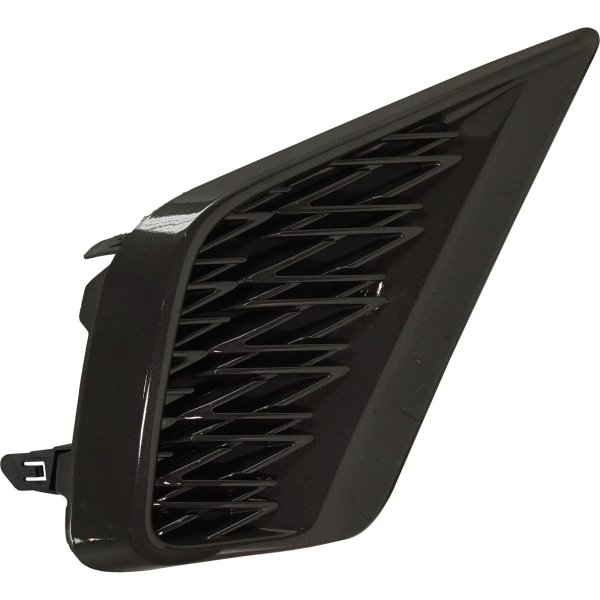 Front Bumper Grille for Lexus NX300 (2018-2021), Right (Passenger) Side, Black, with F Sport Package, without Park Distance Control Sensor Holes, Replacement