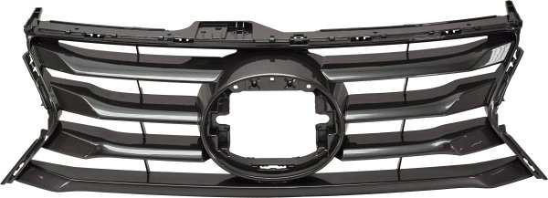 Grille for Lexus IS200T/IS300/IS350 2017-2020, Silver Gray Painted Shell and Insert, without F Sport Package, Replacement