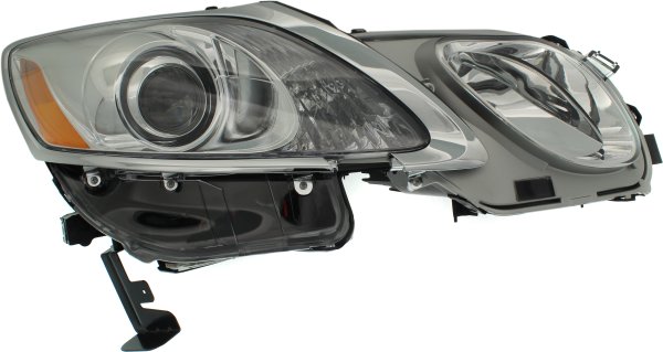 Headlight Lens and Housing for Lexus GS350/GS430/GS460 2007-2011, Right (Passenger) Side, without Adaptive Headlight, with Headlight Washer Holes, Replacement