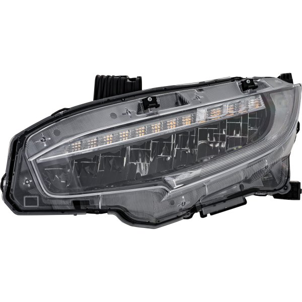 LED Headlight Assembly for Honda Civic 2020-2021, Left (Driver), Suitable for Sedan/Hatchback 2020-2021, Coupe 2020-2020, Touring Model, North America Built Vehicle, Replacement